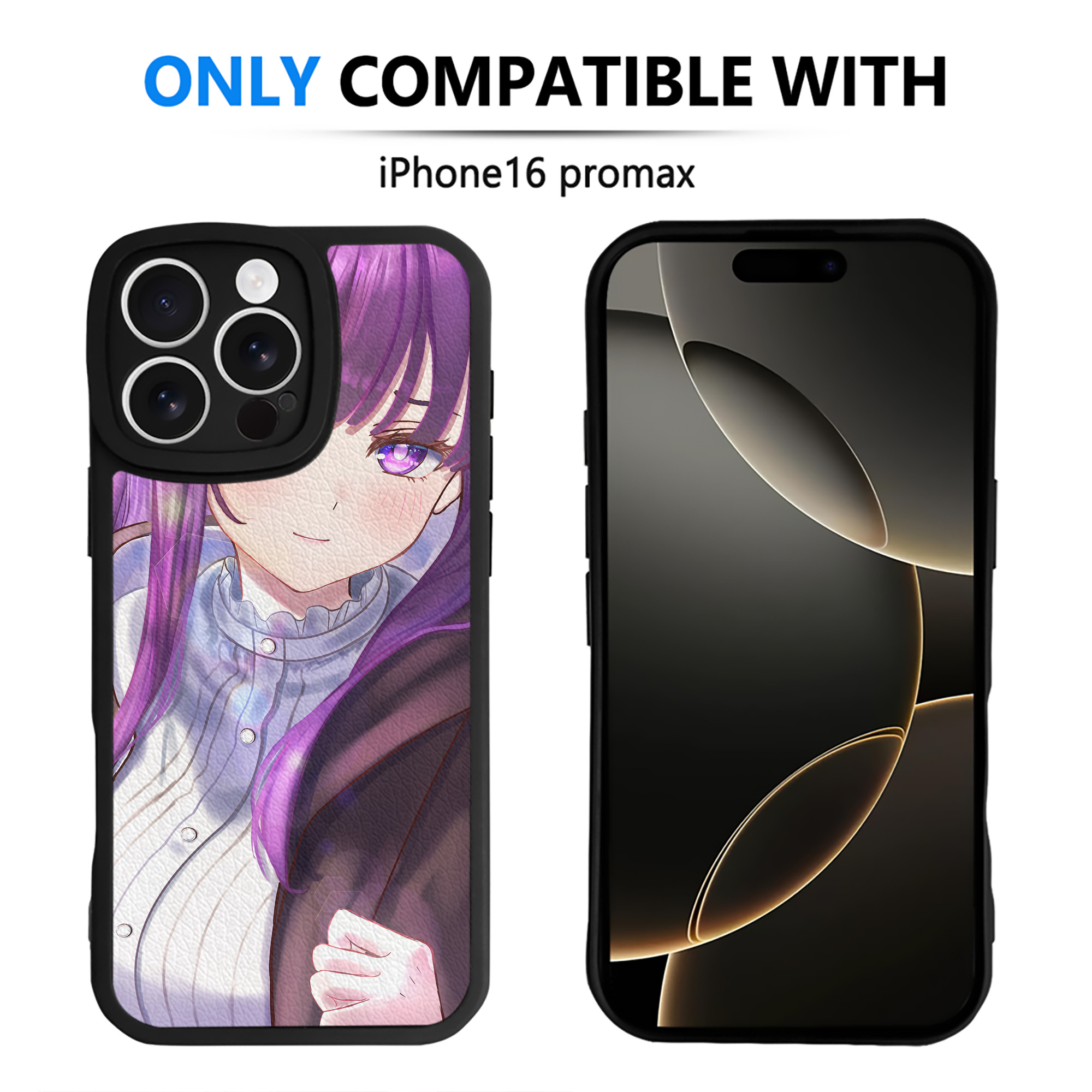 （画像用） 葬送のフリーレン Frieren 【iPhone 16シリーズ対応】シリコンスマホケース（レザー調） 材質：シリコン
